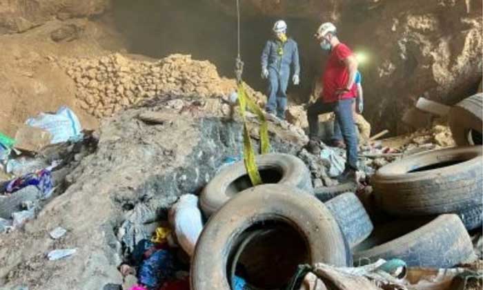 Spanish TNU helped to remove 400 end-of-life tires from abandoned mine in Murcia region