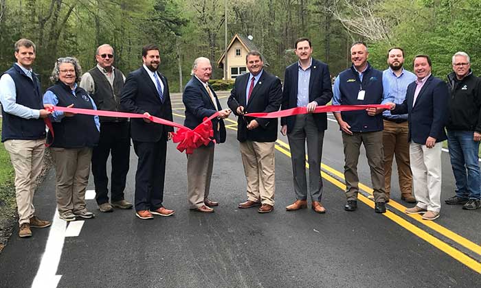 Roads in Alabama Park are now paved with rubber modified asphalt