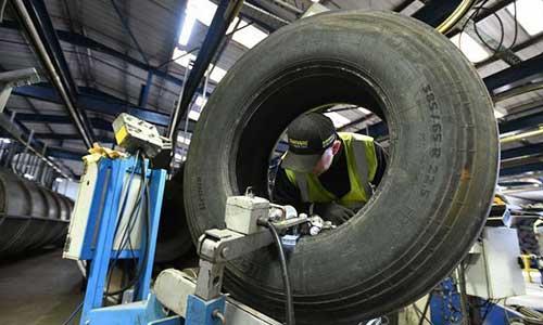 Tire retreader from Plymouth produces quarter of UK’s retreaded truck tires