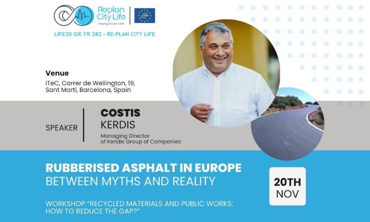 Workshop "Rubberised Asphalt in Europe – Between Myths and Reality" – Barcelona, Nov 20