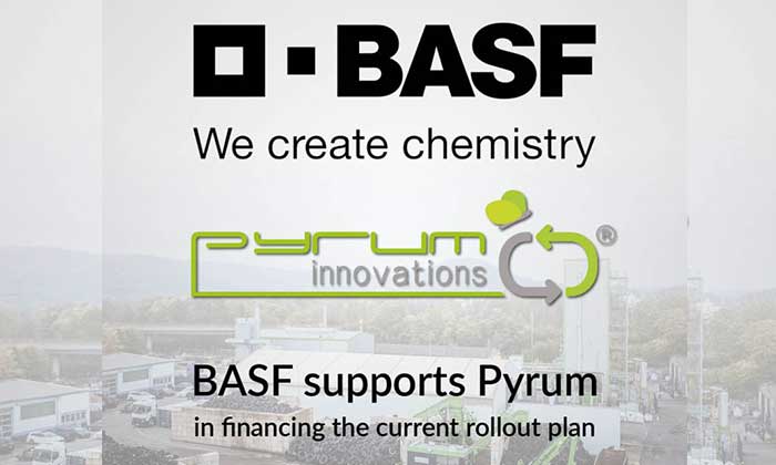 BASF supports Pyrum in financing current rollout plan with initial amount of EUR 25 million