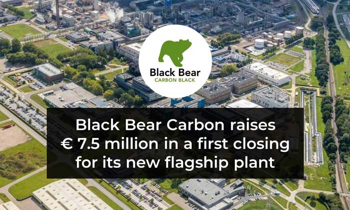 Black Bear Carbon raises €7.5 million for its new tire pyrolysis plant