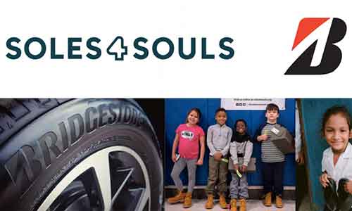 Soles4Souls and Bridgestone to turn recycled end-of-life tires into shoes