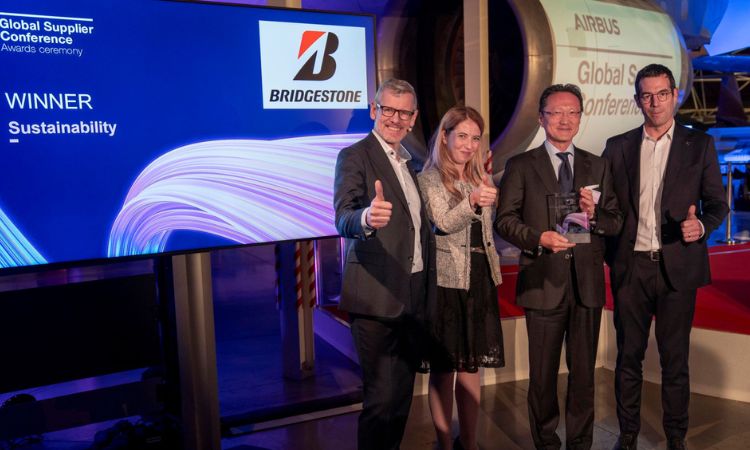 Bridgestone received “Supplier Award” from Airbus for sustainability performance