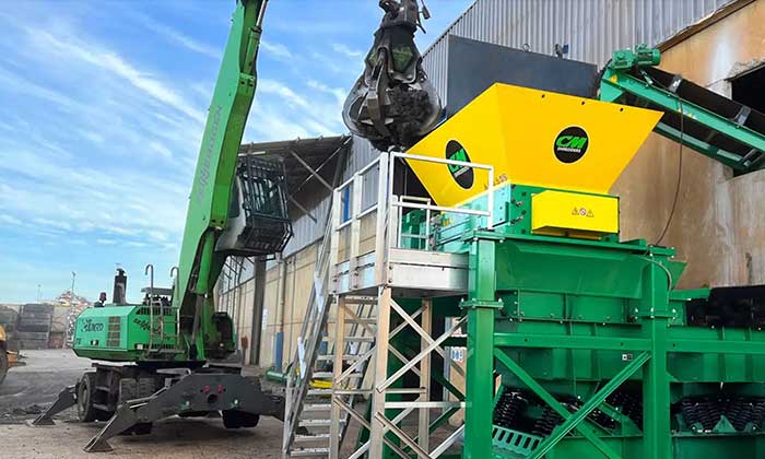 CM Shredders’ new stand-alone Zero Waste Wire Cleaning System deployed in Spain