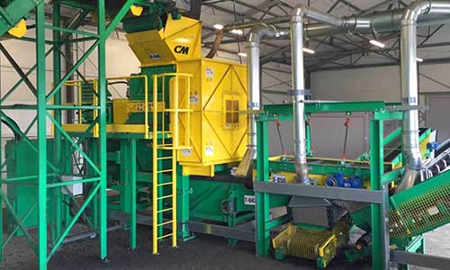 CM Shredders commissions another tire recycling plant in Europe