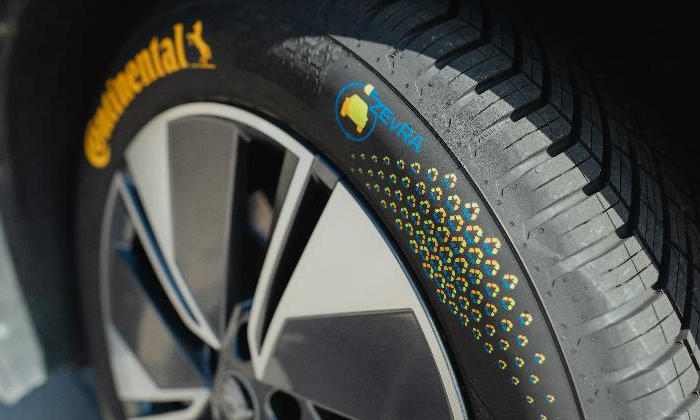 Continental develops ZEvRA concept tire with around 43% recycled materials