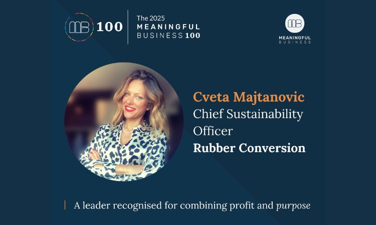 Cveta Majtanovic of Rubber Conversion selected for the 2025 Meaningful Business 100