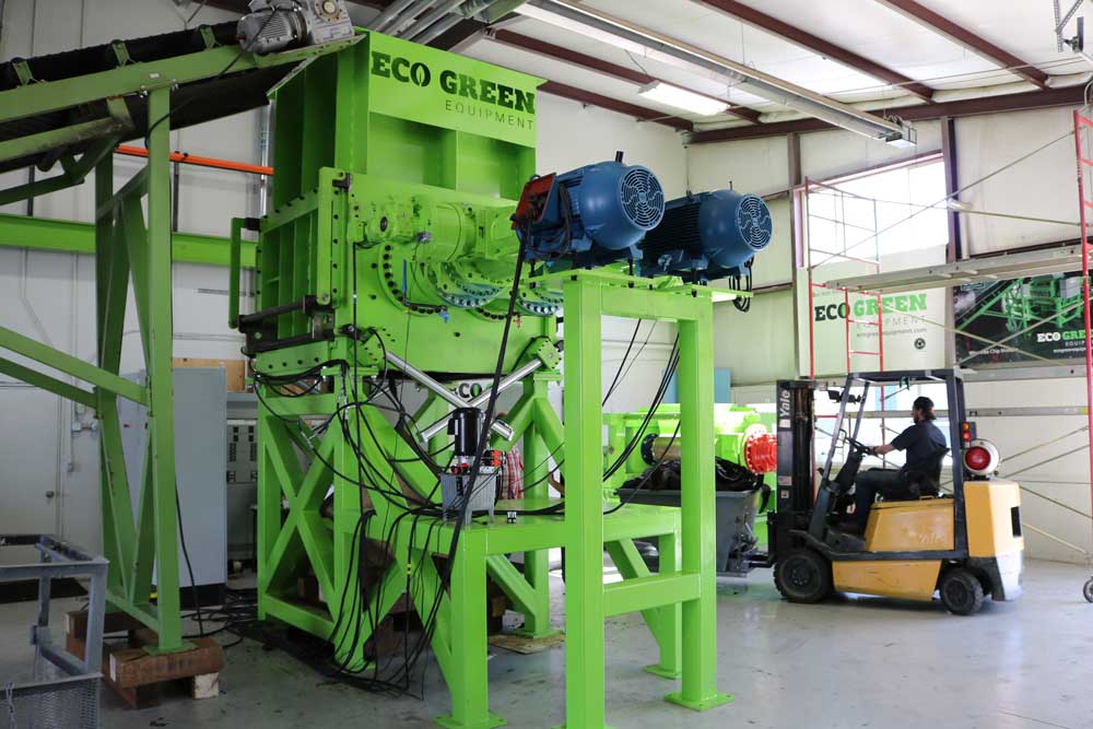 Tire Shredding Equipment & Rubber Recycling Machinery by Eco Green