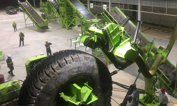 ECO Green supplies equipment to Colombian OTR tire recycling plant