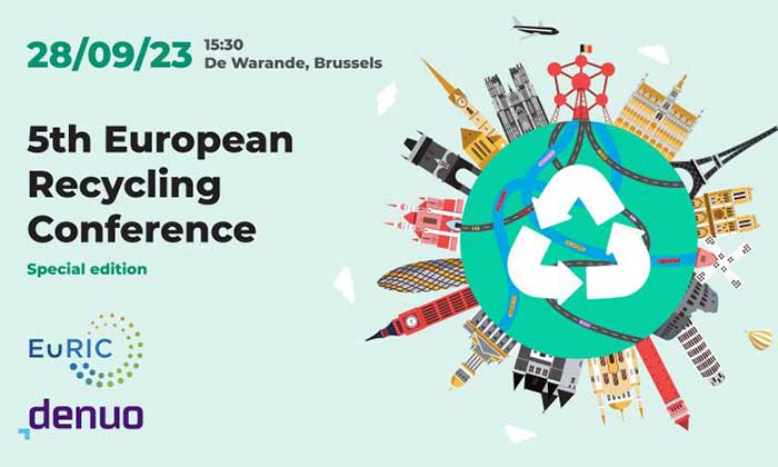EuRIC and Denuo to host European Recycling Conference 2023 in Brussels, September 28