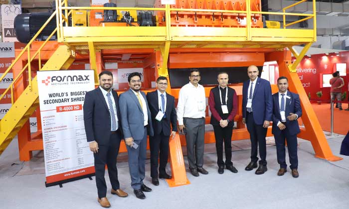 Fornnax launched the world's largest Shredder R4000-HD at IFAT India in Mumbai