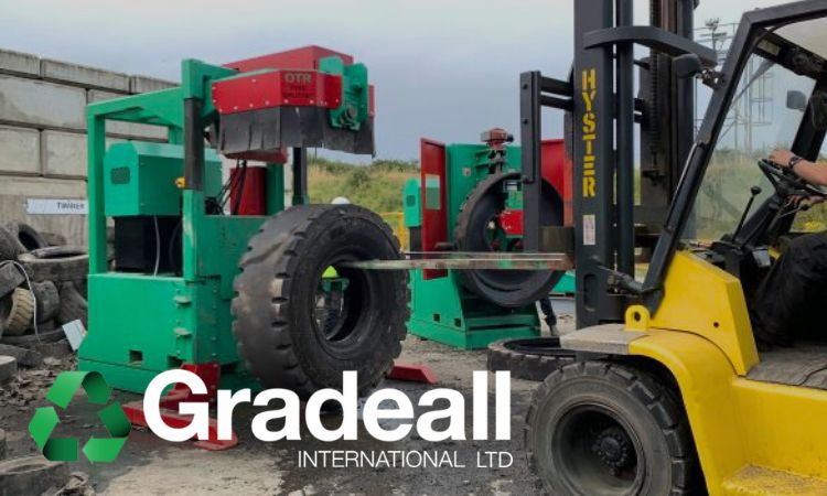 Gradeall introduces OTR Splitter for puncture-proof OTR tyres