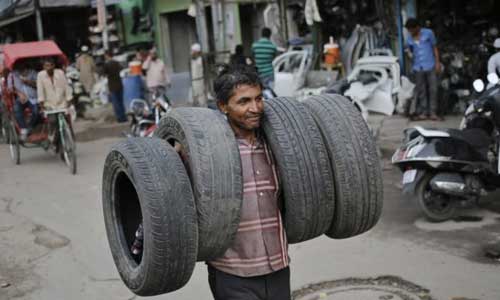 Tyre scrap shop in india