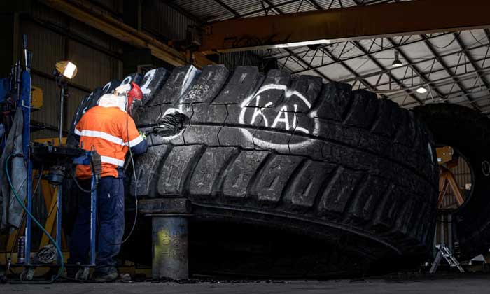 Kal Tire’s Ultra Repair™ technology helps reuse end-of-life OTR tires
