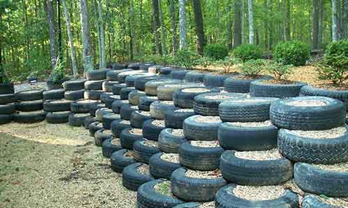 Latvian authorities doubtful about the use of end-of-life tires in landscaping project