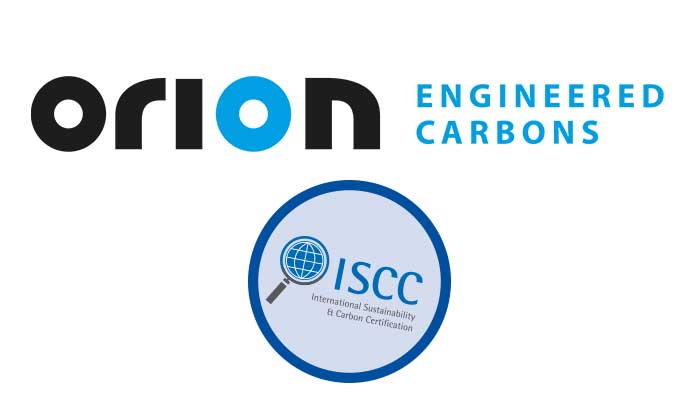 Orion first to earn ISCC PLUS Certification for multiple carbon black grades