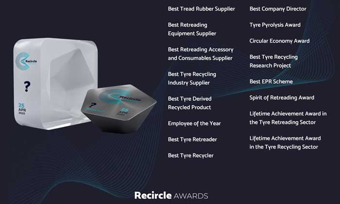 2022 Recircle Awards opens nominations for tire recycling and retreading companies