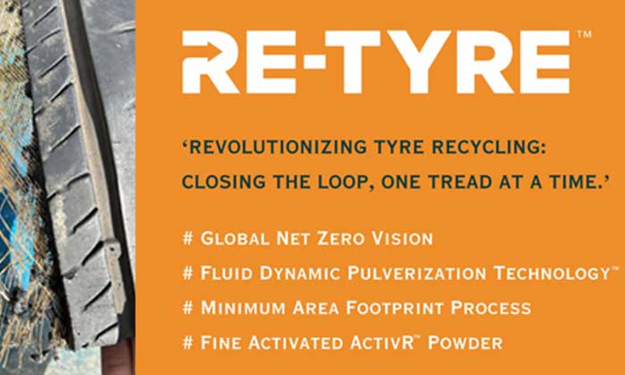 Retyre advances in tire recycling with compact water jetting technology