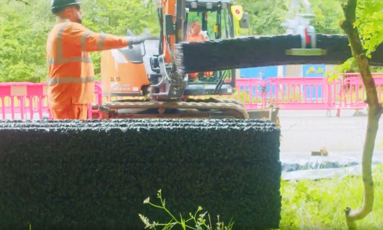 Rosehill’s modular drainage system from recycled tires proves resilient in simulated extreme weather testing