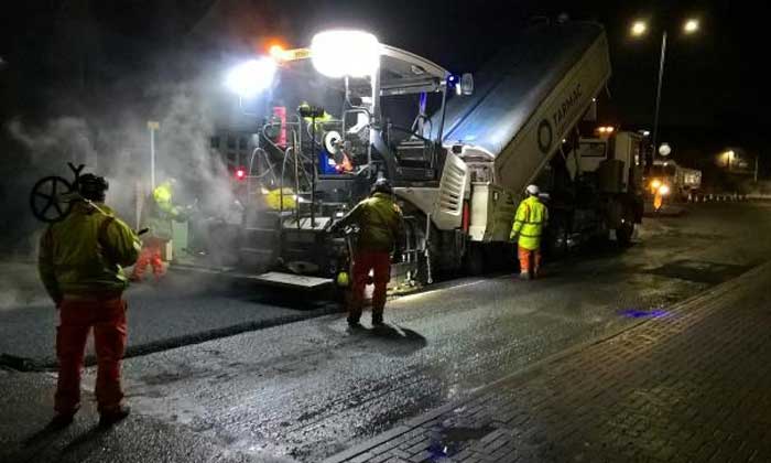 Leicestershire County paves roads with rubberized asphalt from recycled tires