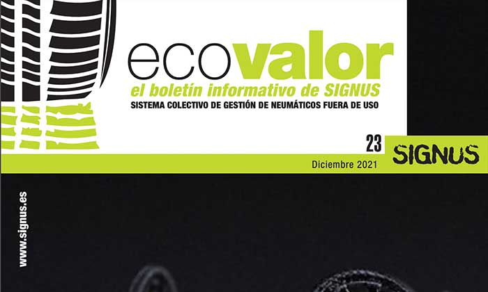 Ecovalor – magazine about tire recycling in Spain by SIGNUS