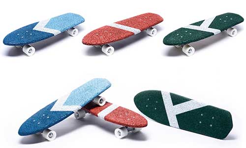 Sport meets sustainability: Italian graduate uses scrap tire rubber for his skateboards brand