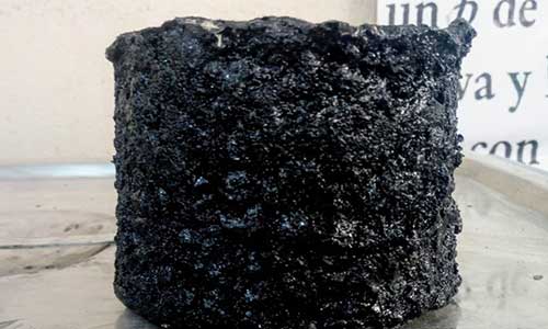 Student creates asphalt mix with scrap tires that can self-repair after rainwater damage