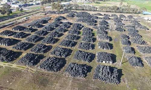 Australian EPA takes successful steps to eliminate quarter of massive tire stockpile in Victoria