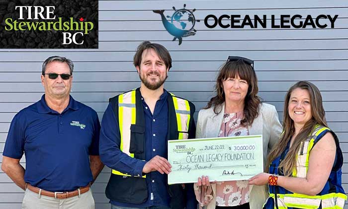 Tire Stewardship BC funds Ocean Legacy for end-of-life tire clean-up expeditions