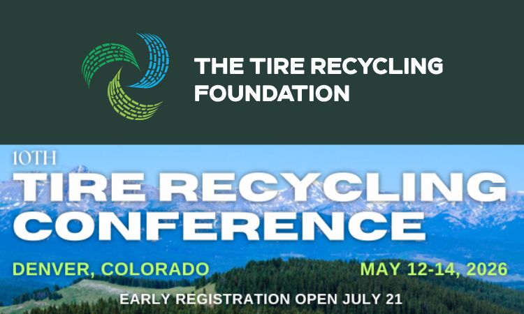 10th Tire Recycling Conference to be held in Denver on May 12–14, 2026