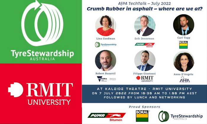 TSA and RMIT University organizing Tech Talk on Crumb Rubber in Asphalt on July 7