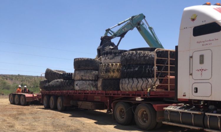 Australia's first major OTR tire recovery project turns waste into infrastructure