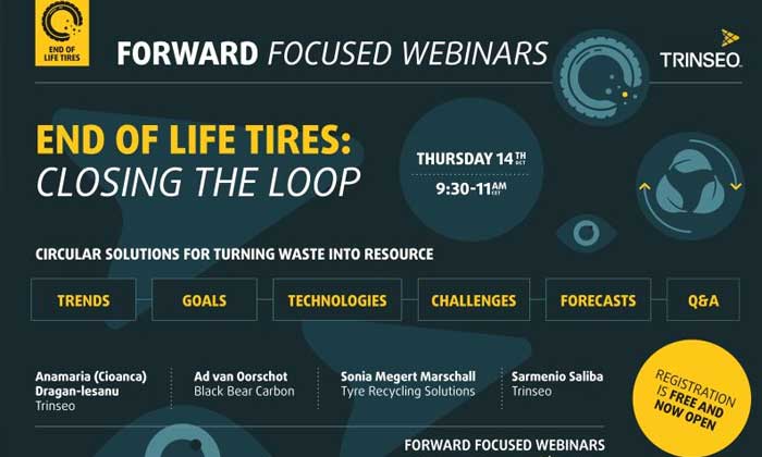 Webinar “End-of-Life Tires: Closing the Loop” by Trinseo, October 14