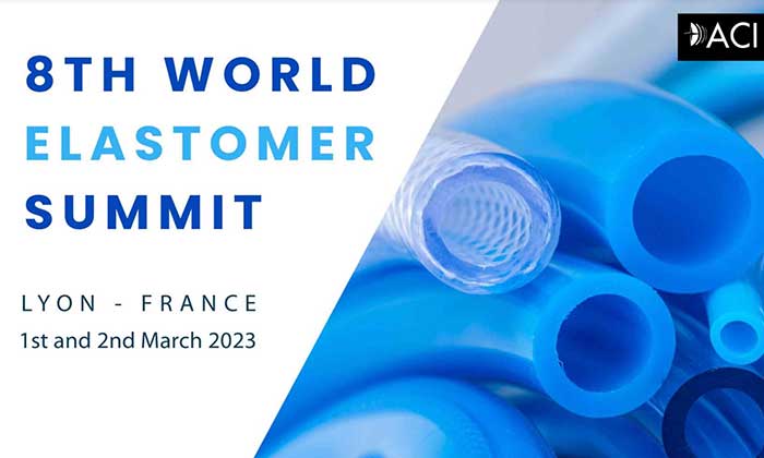 Book your pass for 8th World Elastomer Summit in Lyon, France, March 1 – 2, 2023